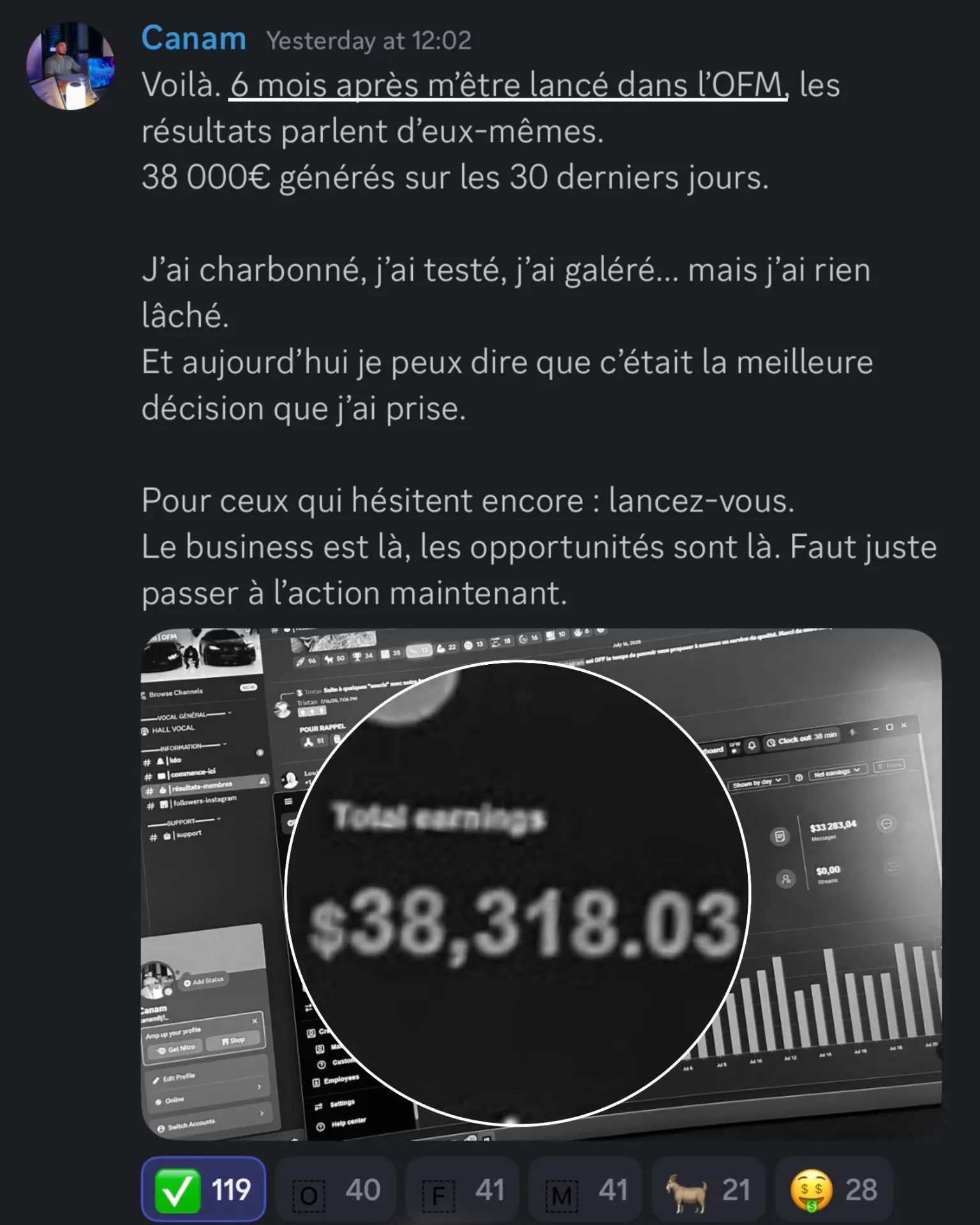 Résultat membre